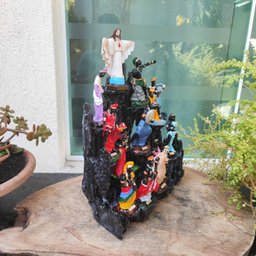 Altar Congá com 12 Orixás de 10 Cm Umbanda Cinza - 3