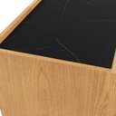 Ver imagem 5 de Cômoda 6 Gavetas C/ Puxador Orgânico e Pés em Metal 100% Mdf Cor:carvalho Mel com Reali