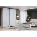 Ver imagem 4 de Guarda Roupa Solteiro 3 Portas (1 de Correr) e 2 Gavetas C533 Branco - Kappesberg