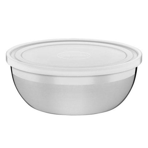 Pote Tramontina Redondo em Inox com Tampa 28cm 5,8l