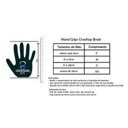 Luva Palmar Hand Grip Advanced - Crosshop Brasil:p - 6