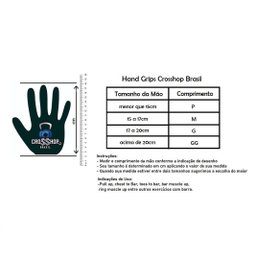 Luva Palmar Hand Grip Advanced - Crosshop Brasil:p - 12