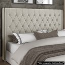 Ver imagem 2 de Cabeceira Cama Box Solteirão 96cm Florenza P02 Veludo Bege - Mpozenato