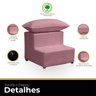 Escada 2 Degraus para Maca Estetica com Almofada Estetica Clinica Escada de Maca Suede Rose - 4
