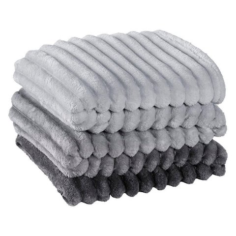 Cobertor Coberta Fluflu Queen Ultrasoft Alto Relevo Dupla Face - Grafico