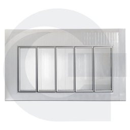 Walk in Cooler Gallant Congelados 5 Portas Vidro com Piso Painel 380V/3F CWCCP-05 - 3