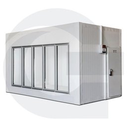 Walk in Cooler Gallant Congelados 5 Portas Vidro com Piso Painel 380V/3F CWCCP-05 - 2