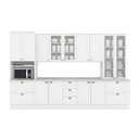 Ver mais imagens de Cozinha Modulada Completa com Cristaleira 343cm 6 Peças 13 Portas 7 Gavetas Americana Henn