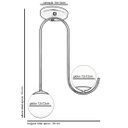 Ver imagem 4 de Luminária Lustre Aro Jabuticaba 2 Globos de Vidro Cobre