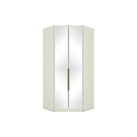 Módulos de Quarto Seletto Closet de Canto Oblíquo Mc06 C/ 2 Portas C/ Espelho e 3 Gavetas Areia -
