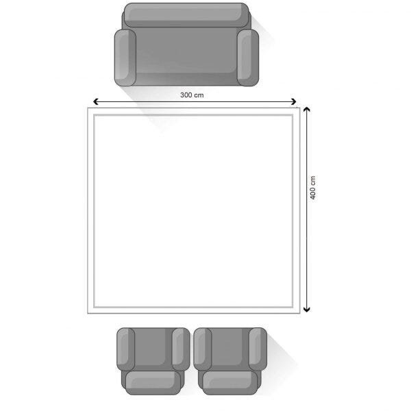 Tapete para Sala 400x300cm Doha Asiatex - 3