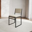 Ver imagem 2 de Kit 2 Cadeiras de Jantar Industrial Isa Assento Veludo Bege