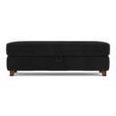 Ver imagem 2 de Recamier Calçadeira Bali 120cm Suede Preto - Inova Decorações