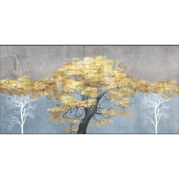 Quadro Decorativo Grande Para Sala Quarto Arvore Dourada:Preto - 4