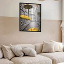Ver imagem 2 de Quadro Decorativo Londres Guarda Chuvas - 70x50cm:moldura Preta