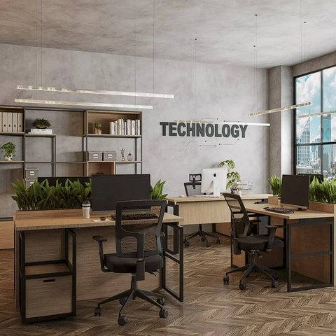 Cadeira Office Giratória Londres Diretor PP Preta Braços e Encosto Reguláveis NR17- Fratini