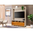 Ver imagem 4 de Estante Home Estilos Tv até 55 Pol 2 Pt -ripado -carmolar:off-white/nature