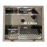 Tanque De Lavar Roupa Inox 46L Com Gabinete 2 Portas Grafite - 3
