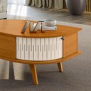 Ver imagem 4 de Mesa de Centro para Sala com 2 Portas Narvelli Cinamomo/off White M20 - D’Rossi