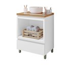 Ver imagem 3 de Gabinete de Banheiro 70cm com Caixa Organizadora Rainha 70cm Mdf Nesher