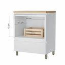 Ver imagem 7 de Gabinete de Banheiro 70cm com Caixa Organizadora Rainha 70cm Mdf Nesher
