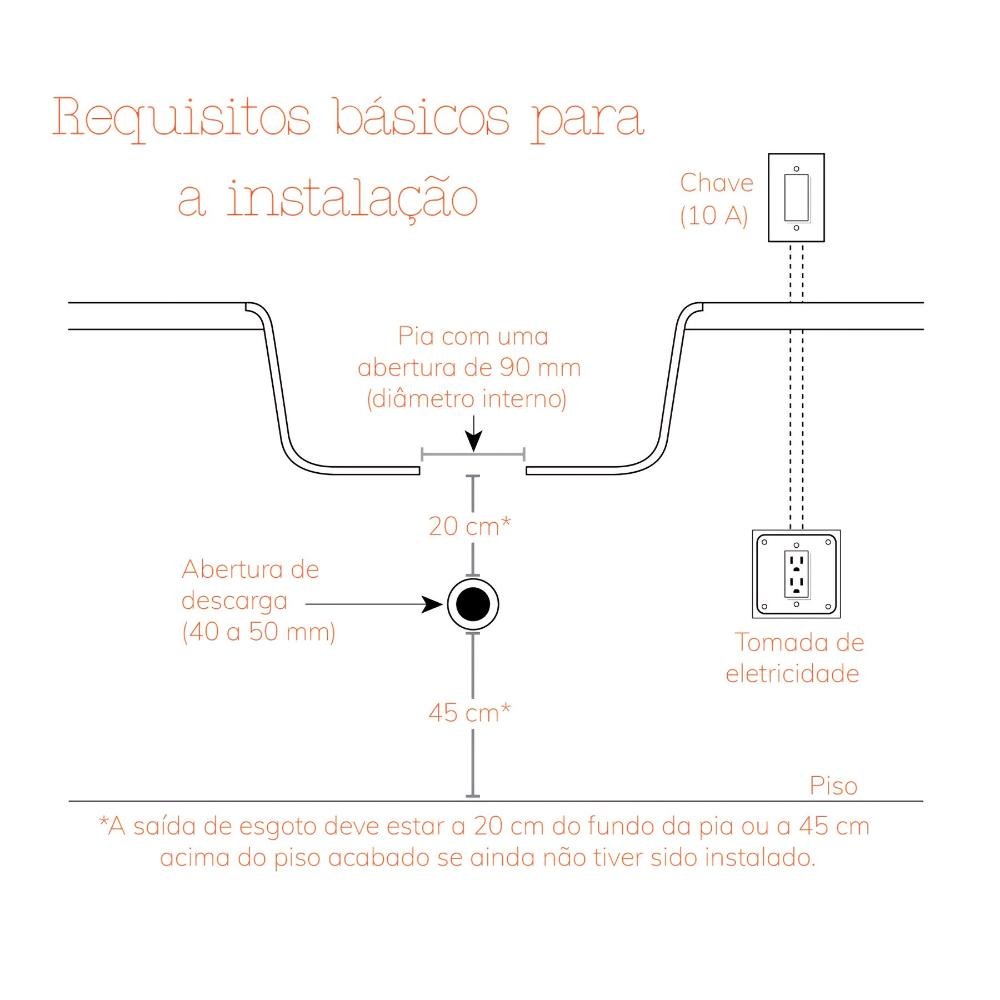 Triturador Residencial para Pia Insinkerator Evolution Modelo 200 220v - Ise - 2