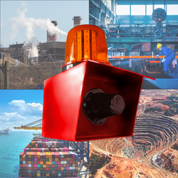Sirene Industrial em Aço Carbono Audiovisual Robusta Ip66 Btk-srzgdr1 - 4