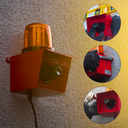 Ver imagem 2 de Sirene Industrial em Aço Carbono Audiovisual Robusta Ip66 Btk-srzgdr1