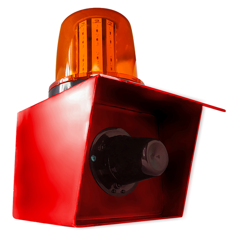 Sirene Industrial em Aço Carbono Audiovisual Robusta Ip66 Btk-srzgdr1