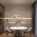 Ver imagem 2 de Lustre Pendente Marte 50cm 45w Rosé Gold Led Integrado 3 em 1