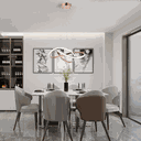 Ver imagem 7 de Lustre Pendente Marte 50cm 45w Rosé Gold Led Integrado 3 em 1