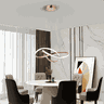 Lustre Pendente Marte 50cm 45w Rosé Gold Led Integrado 3 em 1 - 4