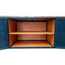 Ver imagem 7 de Rack Industrial com 4 Portas de Chapas de Ferro Cor Preta e Madeira Maciça Tonalidade Castanheira