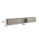 Ver imagem 3 de Nicho para Painel de TV Smart 180cm MDF Basculante 2 Portas Grigio Casa Lar Shop