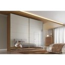 Ver imagem 1 de Guarda Roupa Casal 2 Ptas 2ESP 6GAV Hanover Castanho Europa