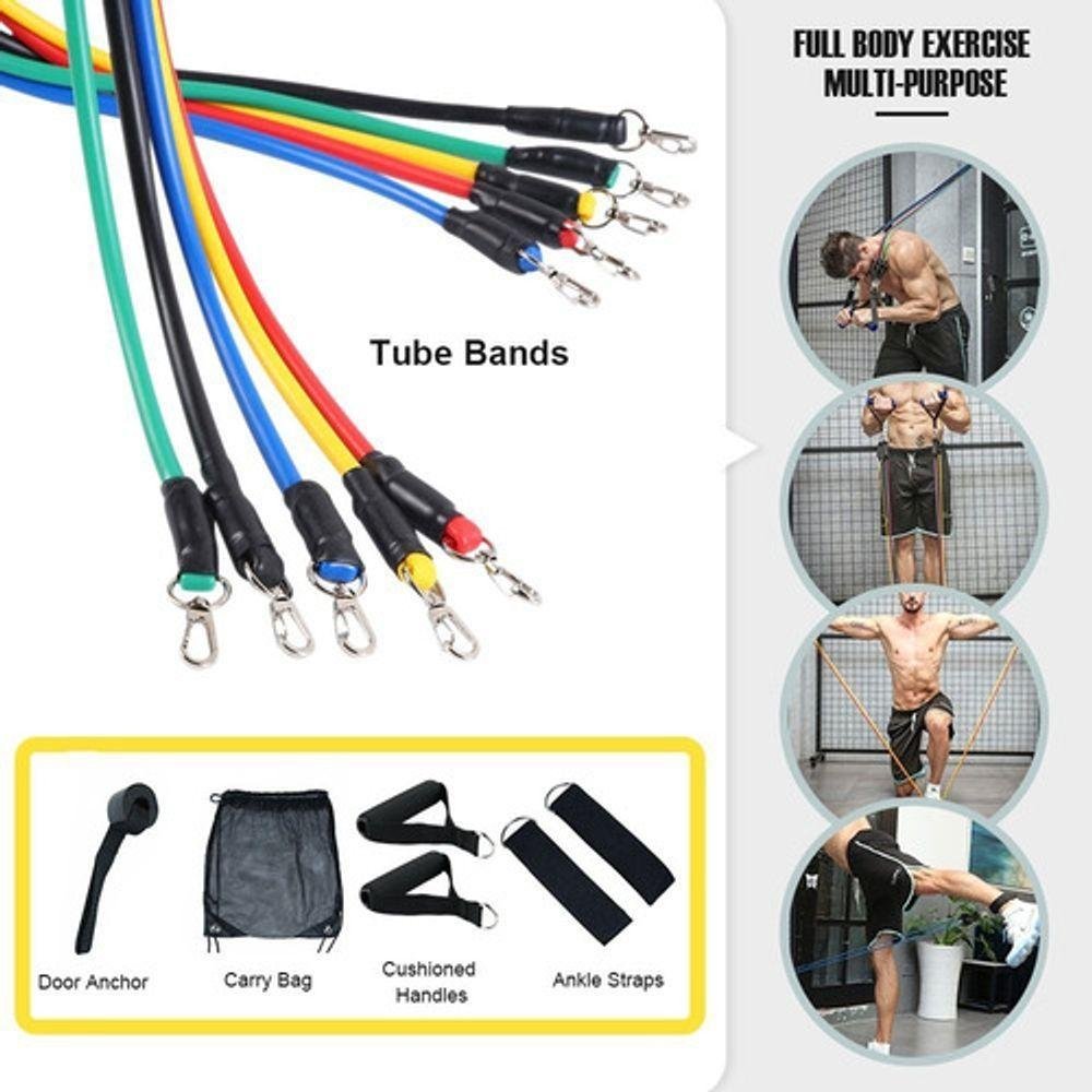 Kit Elásticos para Exercícios de Resistência Fit Treino - 2