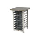 Ver imagem 1 de Kit - Mesa Apoio Mes-004 Bancada capacidade 8 Níveis + 8 Assadeiras 35x35 - Progás