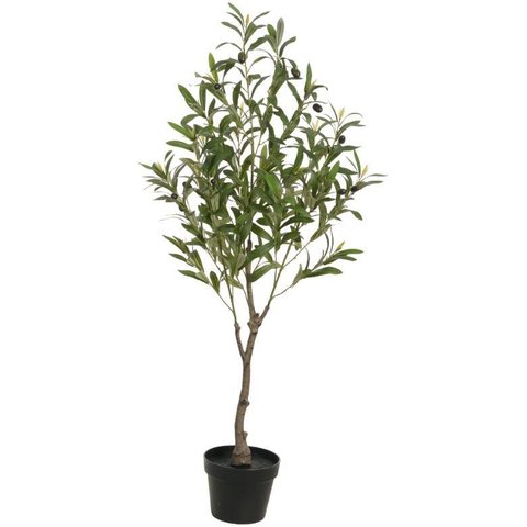 Planta Artificial Arvore Oliveira C/pote X360 Verde 1,20m