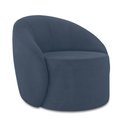 Ver imagem 6 de Sofá 3 Lugares Orgânico 180cm Morgan e Poltrona Lua Suede Azul M D03 - D’Rossi