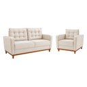 Ver imagem 2 de Kit Sofá 2 Lugares e 1 Poltrona Luxo Moderno Sala de Estar Bouclé Samuel