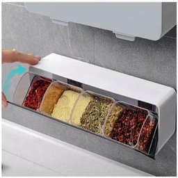 Porta Condimentos Gaveta 4 Divisórias de Parede Cozinha - 3