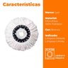 Refil Mop Giratório Esfregão Microfibra Branco - Lyor - 4