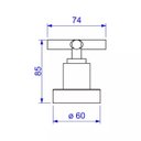 Ver imagem 3 de Acabamento Deca para Registro de Pressão 1/2” e 3/4” Duna Clássica Dark Antracite - 4916.gf64.pq.mt