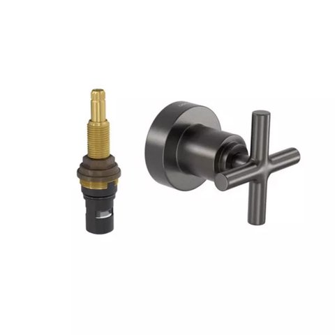 Acabamento Deca para Registro de Pressão 1/2” e 3/4” Duna Clássica Dark Antracite - 4916.gf64.pq.mt