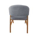 Ver imagem 4 de Cadeira de Jantar Madeira Maciça Cerejeira Premium Débora Linho Cinza