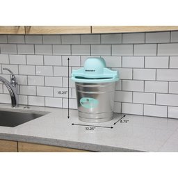Elite Gourmet Máquina de Sorvete Elétrica 4qt com Motor e Receita (prata) - 7