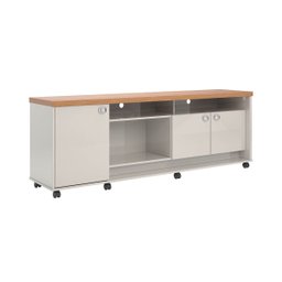 Rack para Tv até 75 Polegadas Dallas com 3 Portas e Rodízios Lukaliam - 2