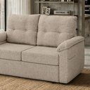 Ver mais imagens de Sofá Cama 2 Lugares Casal 1,60 Mts Loft Tiffany Matrix Cor:loft Mascavo Marrom Claro