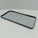 Ver imagem 5 de Bandeja Decorativa de Metal Preta 1x40x20cm Servir Mesa Organizar Café Aparador