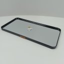 Ver mais imagens de Bandeja Decorativa de Metal Preta 1x40x20cm Servir Mesa Organizar Café Aparador